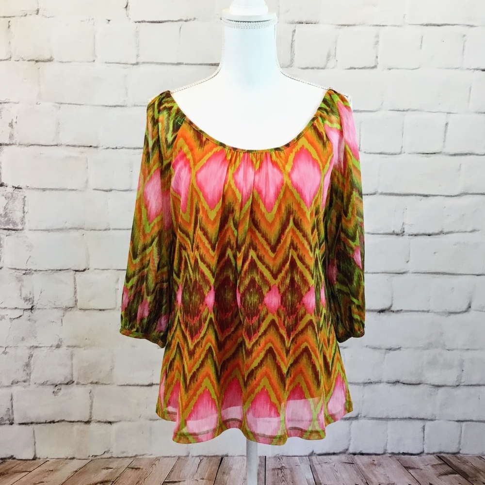 INC International Concepts Cold Shoulder Top